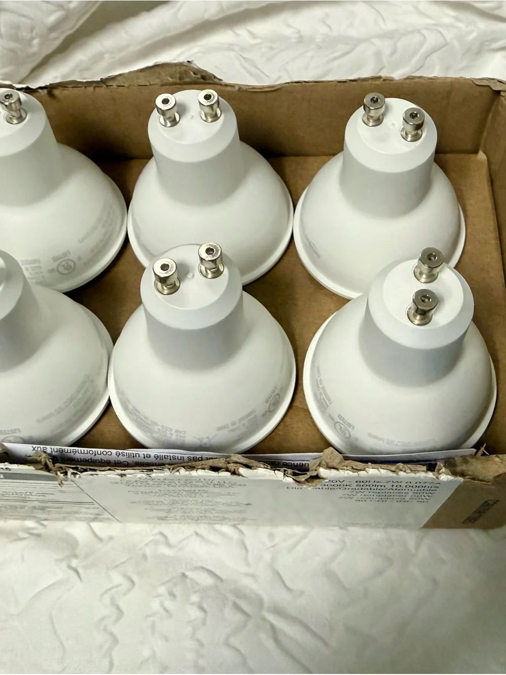 Global Value Lighting MR16 GU10 LED Spot Bulb 7W Dimmable 3000K 500lm 6pk
